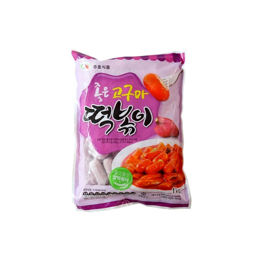 33171 좋은 고구마떡볶이떡 8/1kg JUHO FZN GOOD TEOKBOKKI RICE CAKE(SWEET POTATO)