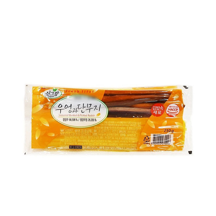 34316 싱그람(우엉&단무지) 20/250g SINGRAM(C)SEASONED BURDOCK & PICKLED RADISH