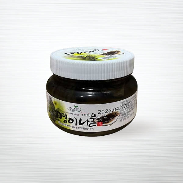 34321 : 싱그람/명이나물 : 16/300g : PICKLED WILD GARLIC LEAVES