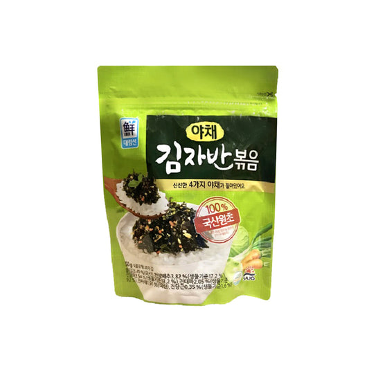 34748 : 야채김자반볶음 : 20/50g : SEAWEED FLAKE FOR RICE(VEGETABLE)