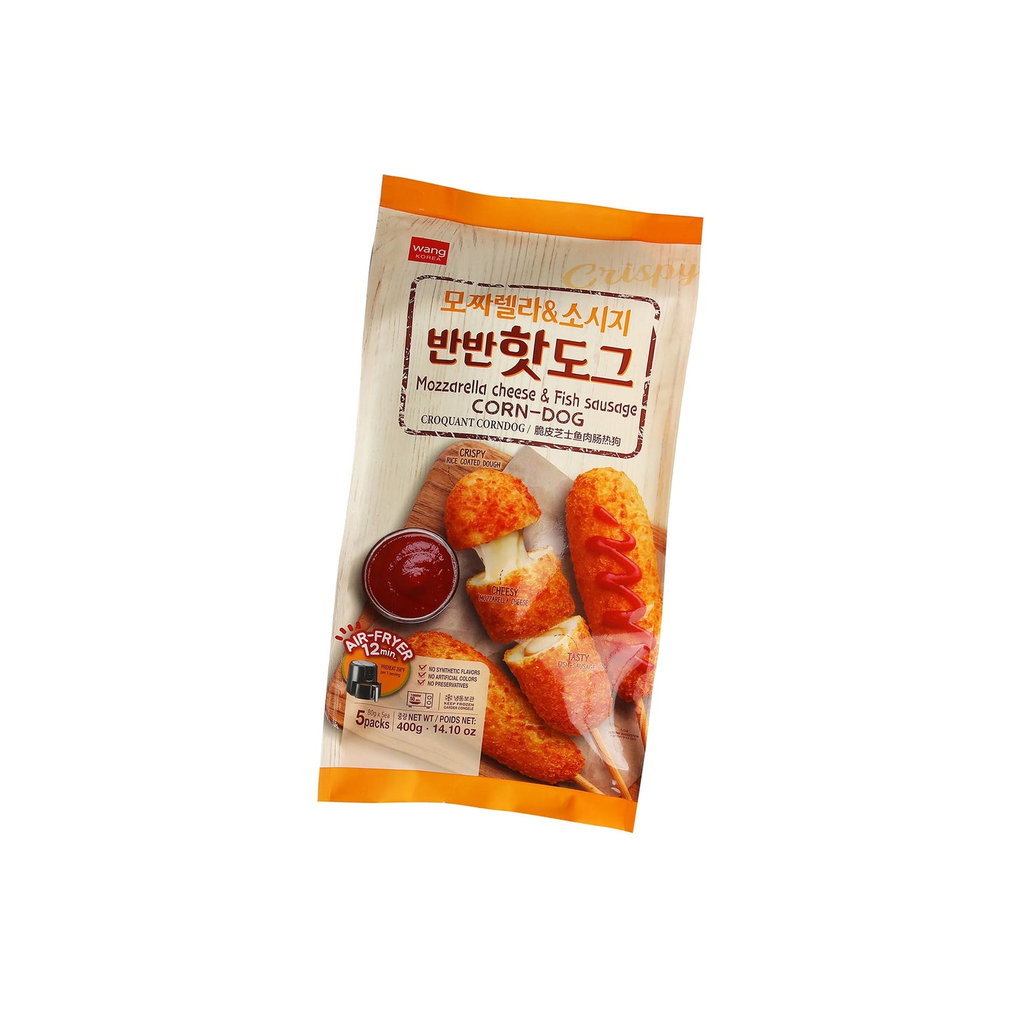 34993 : 반반핫도그(소세지&모짜) : 12/400g FZN BANBAN HOTDOG(SAUSAGE & MOZZARELLA)