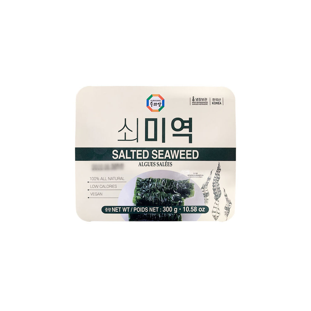 35037 : 쇠미역(곰피)  : 30/300g : FZN SALTED SEAWEED(TRAY)