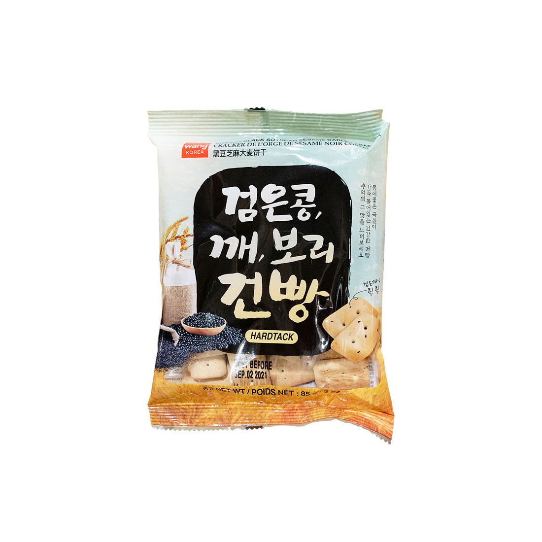 35564 : 검은콩깨보리건빵 : 30/85g : FERMENTED BARLEY SNACK (BLACK BEAN)