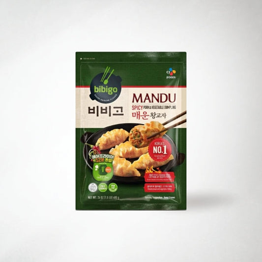 BS0013 : 비비고 왕교자(SPICY PORK) : 12/680g : FZN BBG BIG GYOJA MANDU(SPICY PORK)