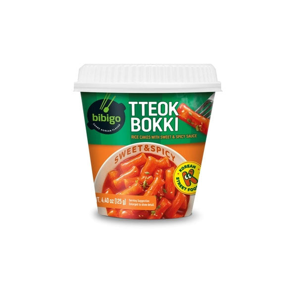 BS0261 비비고 떡볶이컵(스윗스파이시)) 24/125g BBG TTEOKBOKKI CUP(SWEET SPICY)
