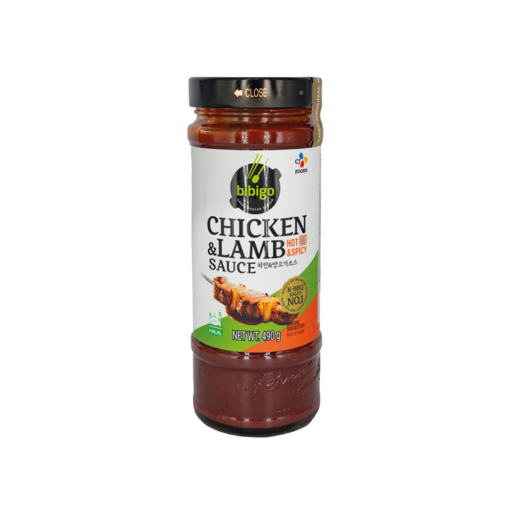 BS0426 : 비비고 치킨앤램양념(핫스파이시) : 12/490g BBG CHICKEN & LAMB SAUCE(HOT & SPICY)