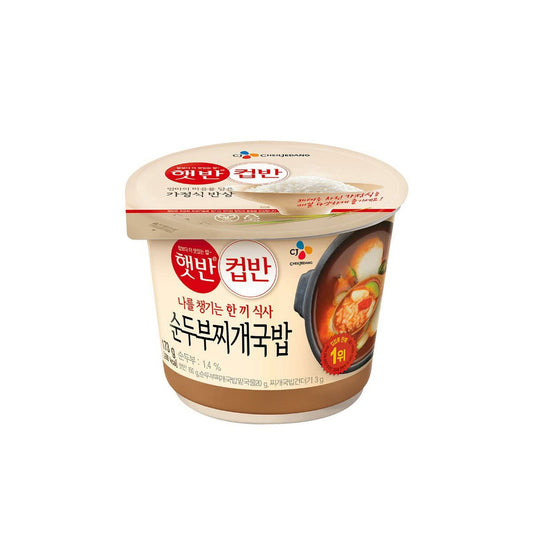 BS0902N : 햇반컵반(순두부찌개국밥) : 18/173.7g : CUPBAHN (TOFU RICE SOUP)