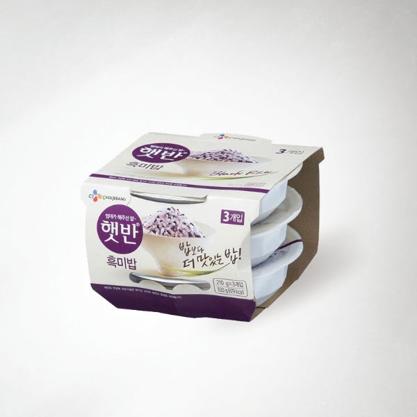 BS0912N : 햇반(흑미밥) : 12/3/210g : COOKED BLACK RICE