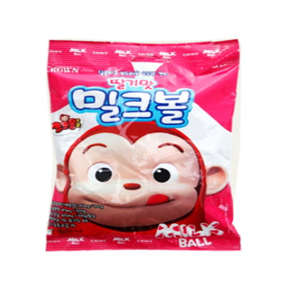 CRC110 : 밀크볼(딸기) : 20/83g : MILK BALL CANDY(STRAWBERRY)