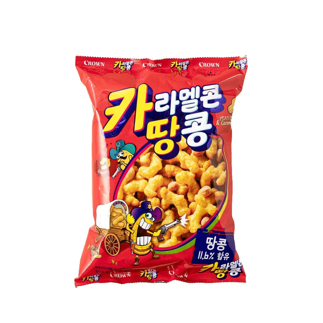 Caramelcorn Ttangkong(L) 12/150g 카라멜콘 땅콩 Snack