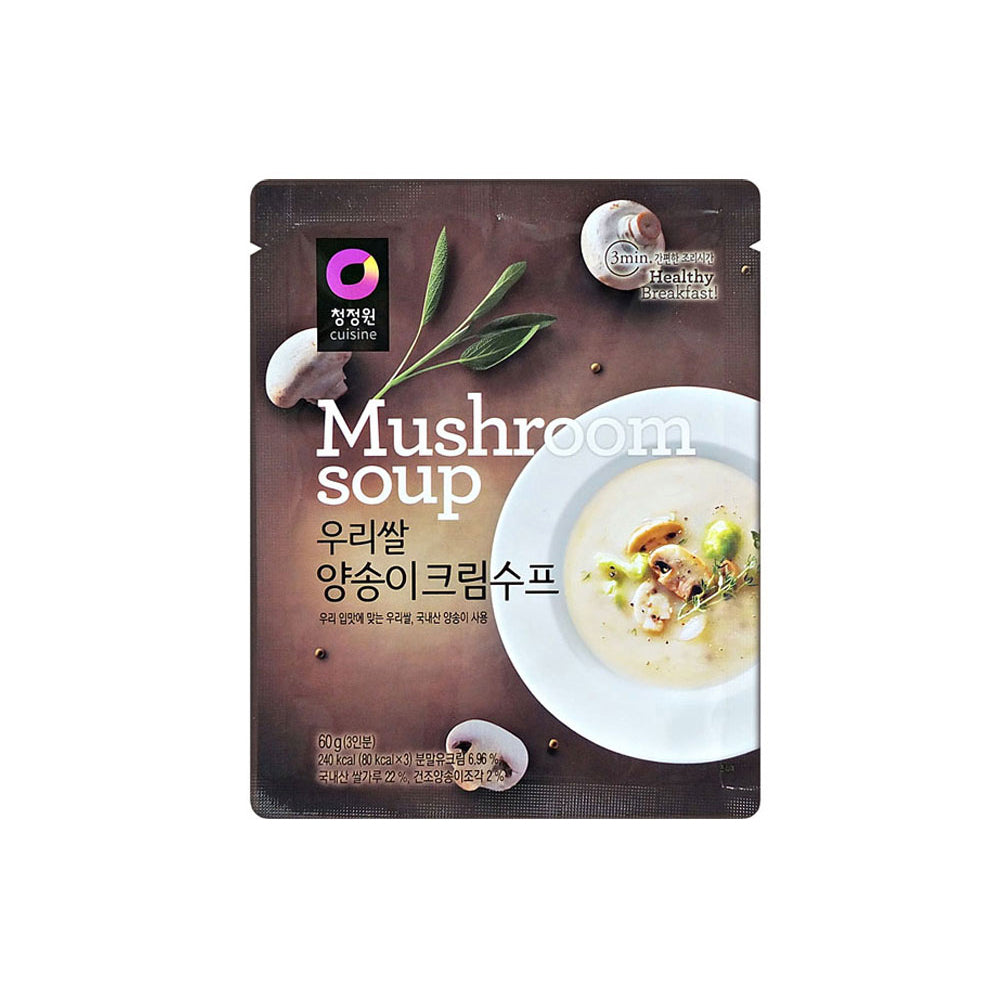 CW623 우리쌀 양송이 크림스프 30/60g INSTANT SOUP(MUSHROOM FLVR)