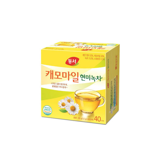 DS9438 : 캐모마일현미녹차 : 18/40t/1.5g : CHAMOMILE BROWN RICE & GREEN TEA