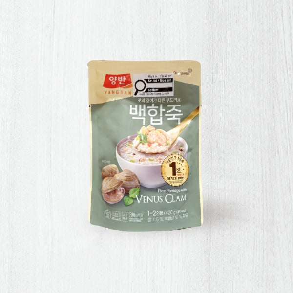 DW218 : 양반죽(백합죽) : 20/420g : YANGBAN PORRIDGE (VENUS CLAM)