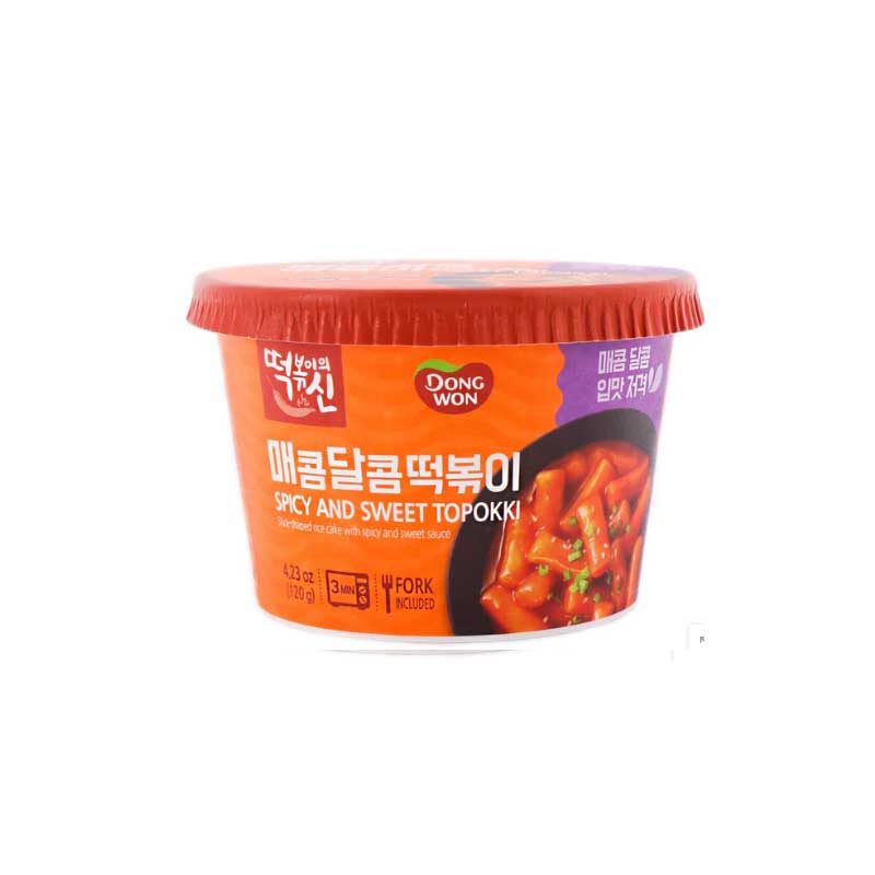 DW340 떡신(매콤달콤 컵떡볶이) 16/120g TS) SPICY & SWEET TTEOKBOKKI CUP