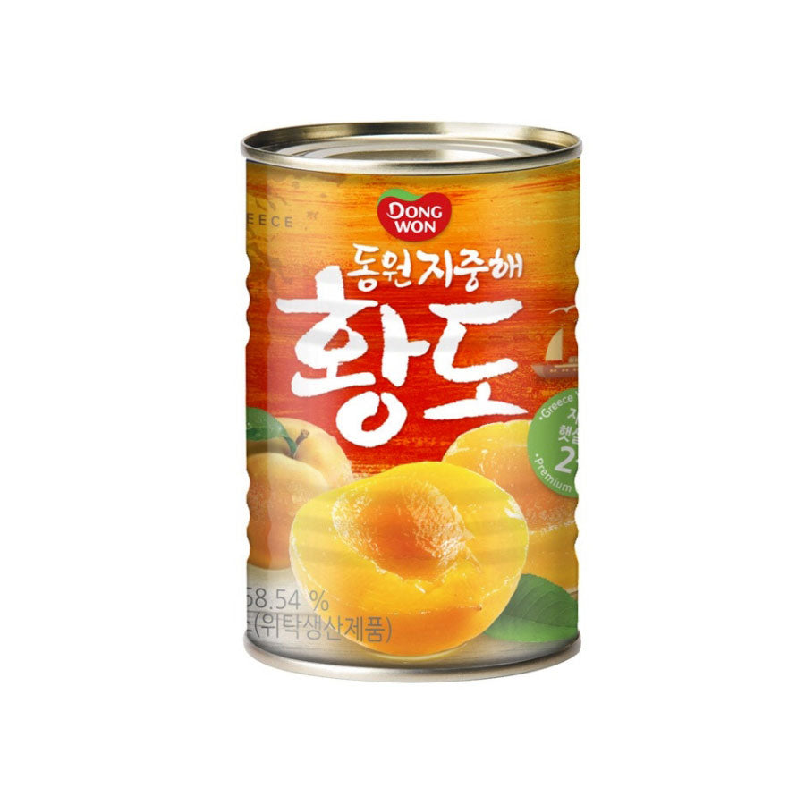 DW407 : 동원 지중해복숭아 : 12/410g CANNED YELLOW PEACH