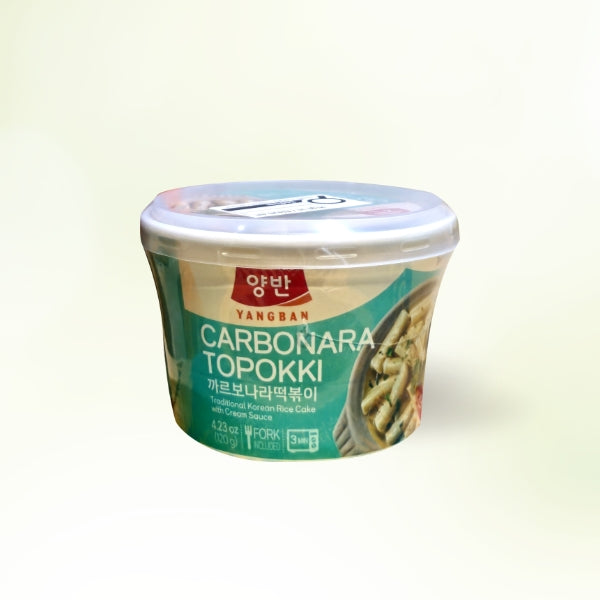 DWC120 : 양반떡볶이컵(까르보) : 16/120g : YANGBAN TTEOKBOKKI CUP(CARBO)