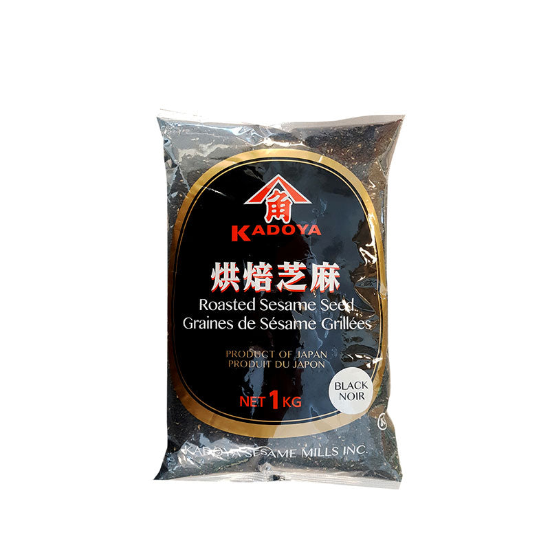 GR-018 : 가도야 검정볶은깨 : 12/1kg : ROASTED GROUND SESAME SEED(BLACK)