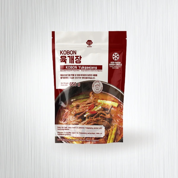 KB-004 : 코본 육개장 : 25/650g : FZN YUKGAEJANG(SPICY BEEF SOUP)