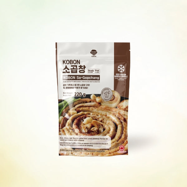 KB-008 : 코본 소곱창 : 30/220g  : FZN SEASONED BEEF INTESTINES