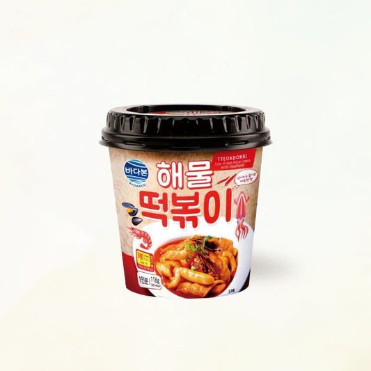 KT1606 : 해물 떡볶이 (컵) : 24/118g : STIR-FRIED TTEOKBOKKI (SEAFOOD)