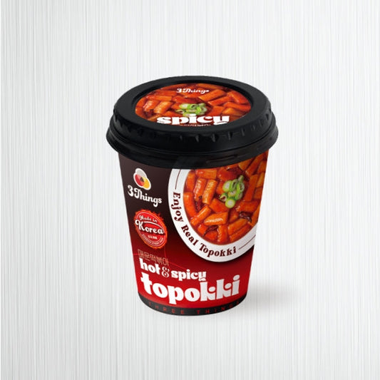 KT1617 : 쓰리띵스 떡볶이컵 (스윗&스파이시) : 30/139g : 3THINGS TTEOKBOKKI CUP(SWEET&SPICY) :