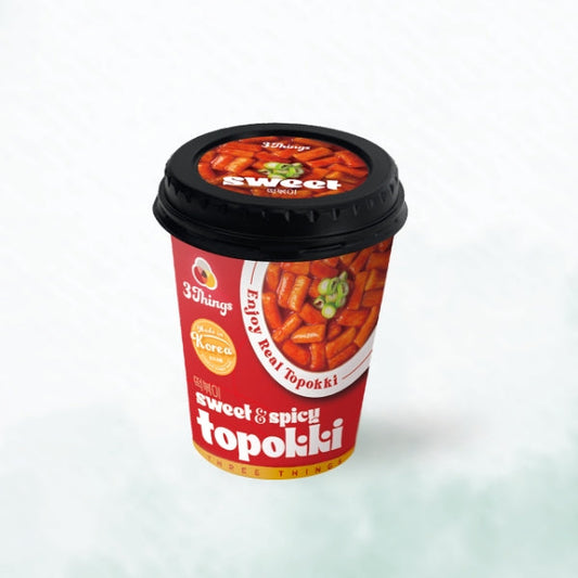 KT1618 : 쓰리띵스 떡볶이컵 (핫&스파이시) : 30/139g : 3THINGS TTEOKBOKKI CUP(HOT&SPICY) :
