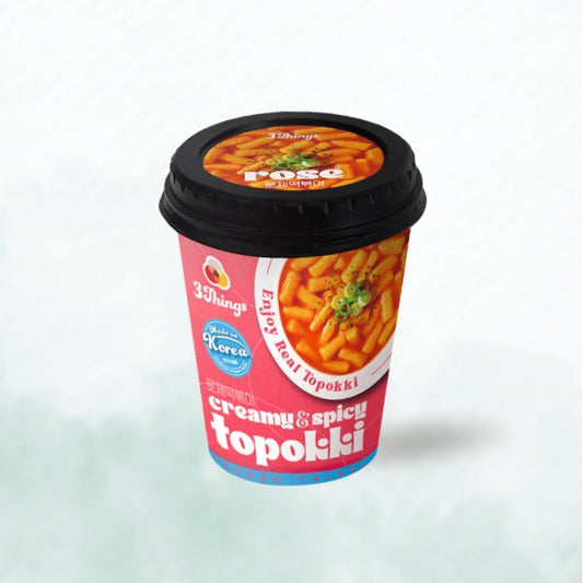 KT1619 : 쓰리띵스 떡볶이컵 (크림&스파이시) : 30/145g : 3THINGS TTEOKBOKKI CUP(CREAMY&SPICY) :