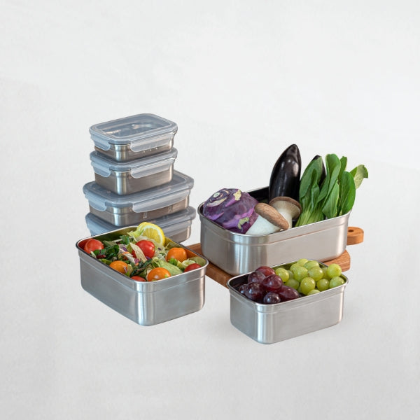 KT1628 : 스텐 사각 밀폐용기 320ml: 1PC : STAINLESS CONTAINER