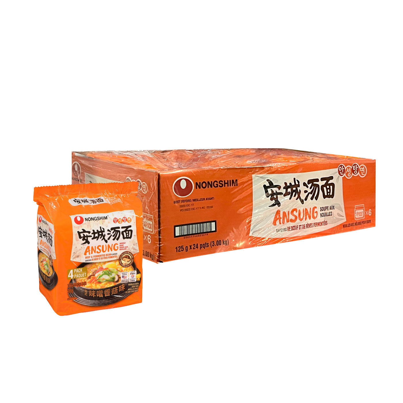 Ansungtangmyun Ramyun(M) 6/4/125g 안성탕면 멀티