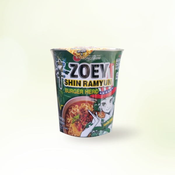 NS-026H : 신라면(신컵 버거히어로) : 12/68g : SHIN RAMEN CUP (BURGER HERO)