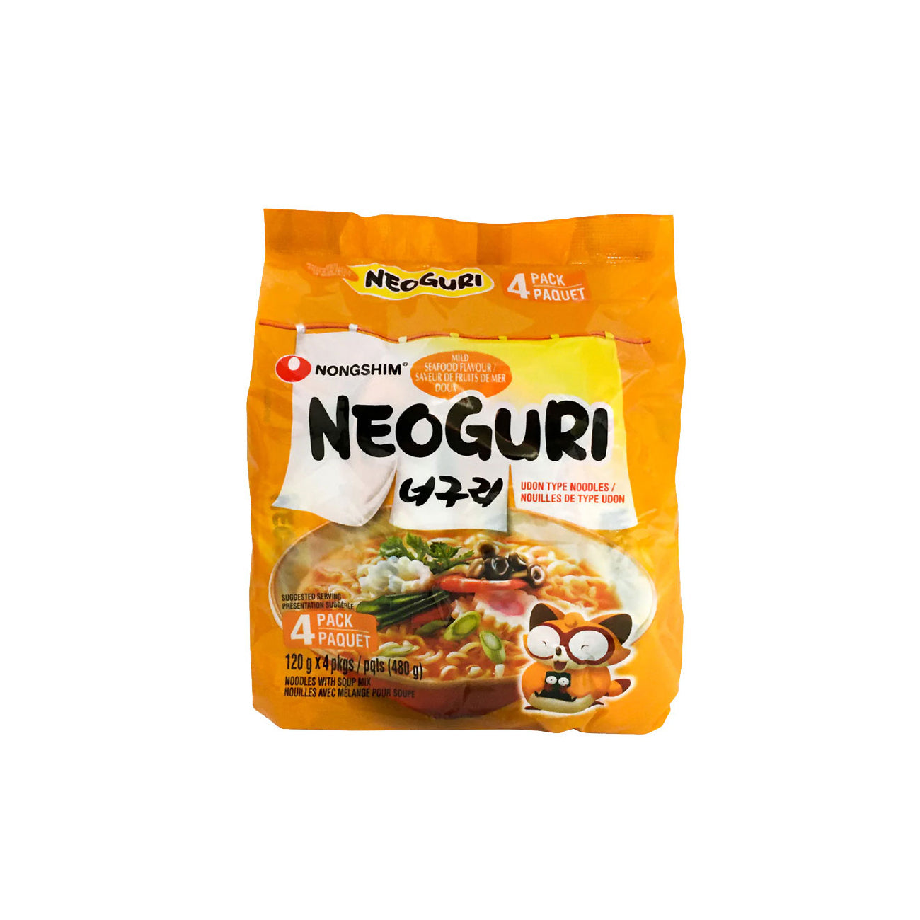 Neoguri Ramyun (Mild)(M) 8/4/120g 너구리 순한맛 멀티