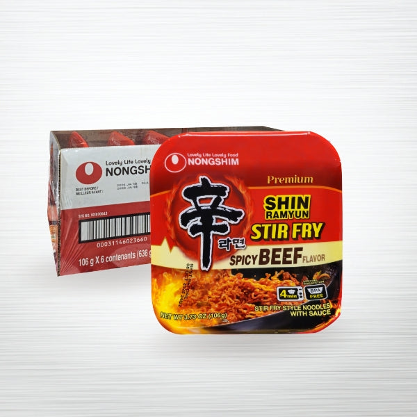 NS-117NB : 신라면 볶음면 큰사발 6/106g SHIN RAMEN (STIR FRY BIG BOWL)