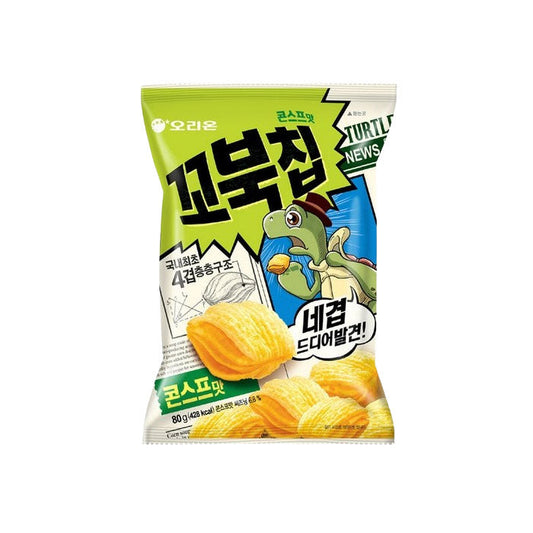 OC324S : 꼬북칩(콘스프) : 12/80g : TURTLE CHIPS(CORN)