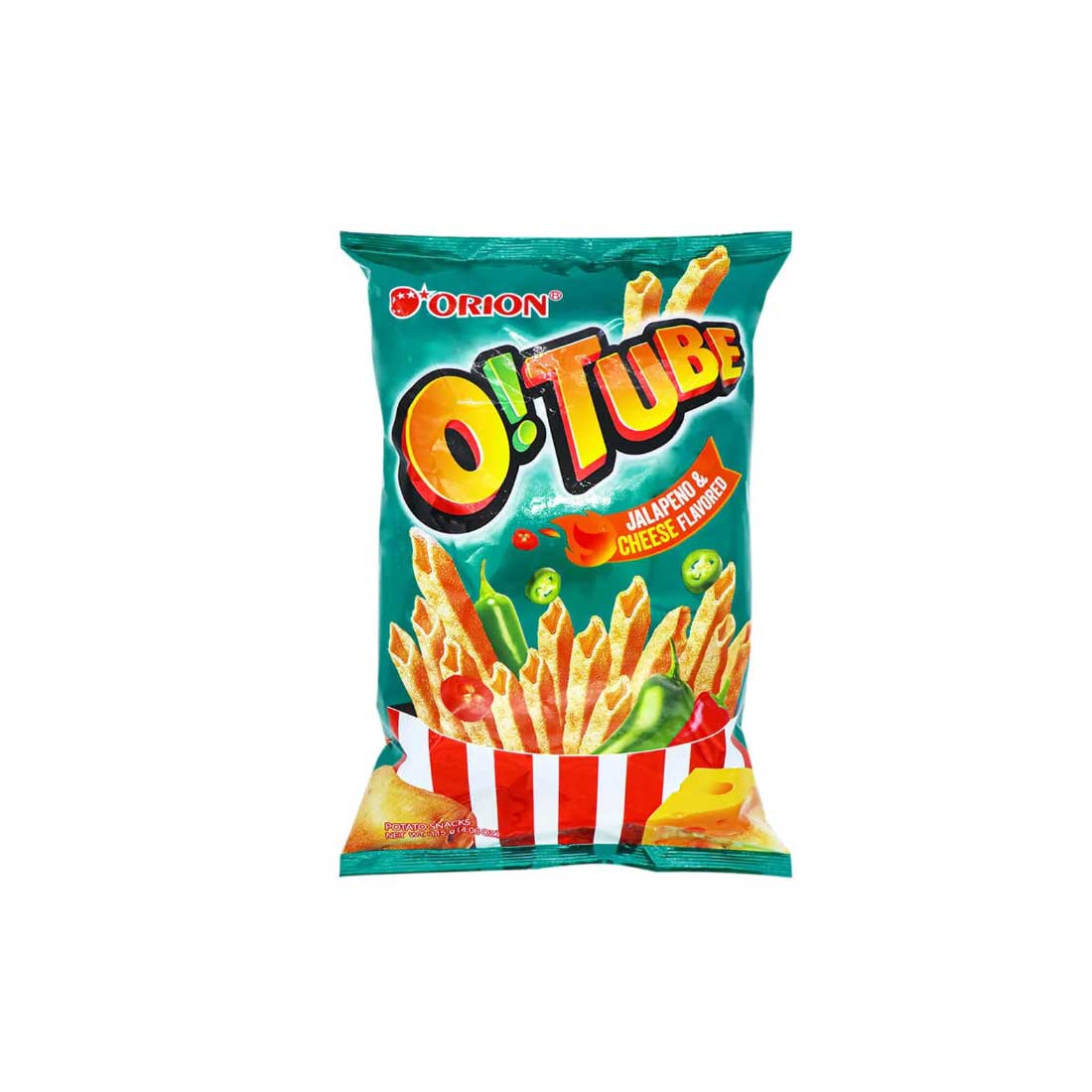 OC354 : 오튜브 꼬북칩(할라피노) : 12/115g : O!TUBE TURTLE CHIPS (JALAPENO)