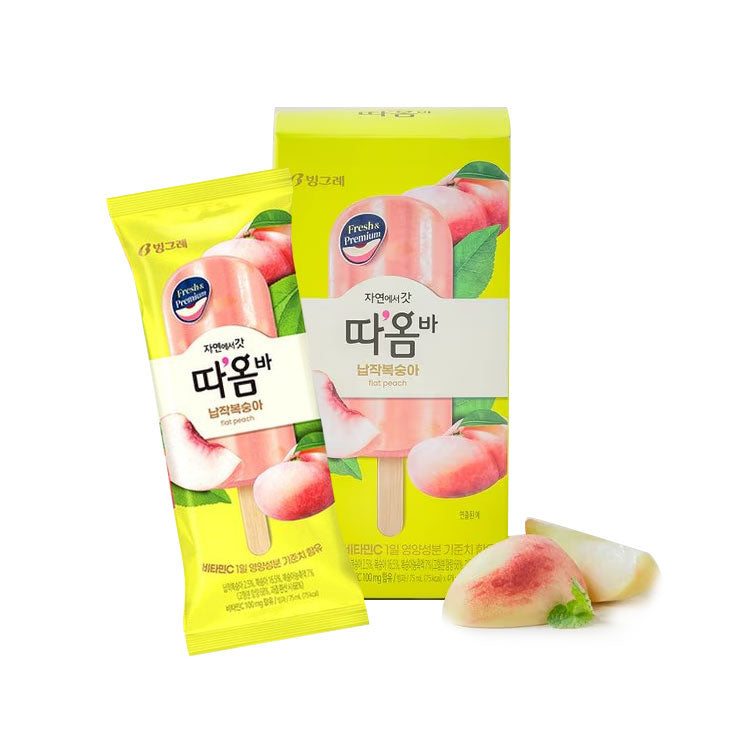 SA103 : 따옴바 (납작복숭아) 8/5/75ml : TAOM SORBET ICE BAR (PEACH)