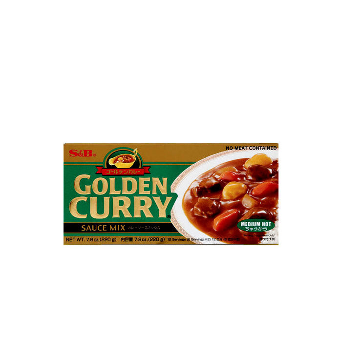 SB03513 : 골든카레(약간매운맛) : 10/220g : S&B GOLDEN CURRY SAUCE MIX(MED HOT)