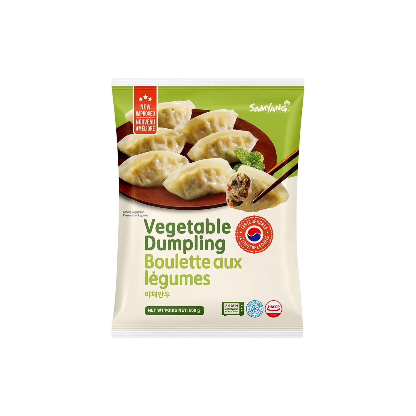 SYF101 야채 만두 12/600g FZN VEGETABLE GYOJA DUMPLING