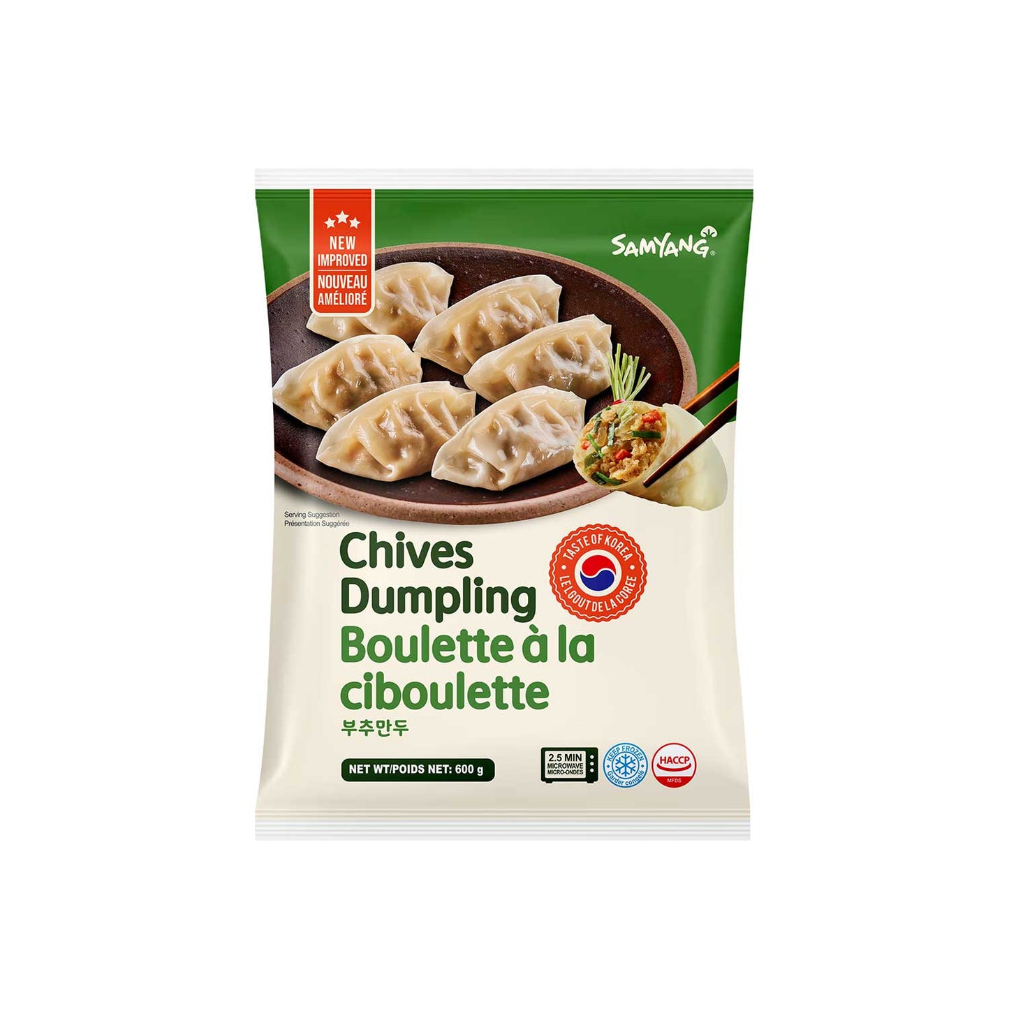 SYF105 부추 만두 12/600g FZN CHIVES GYOJA DUMPLING