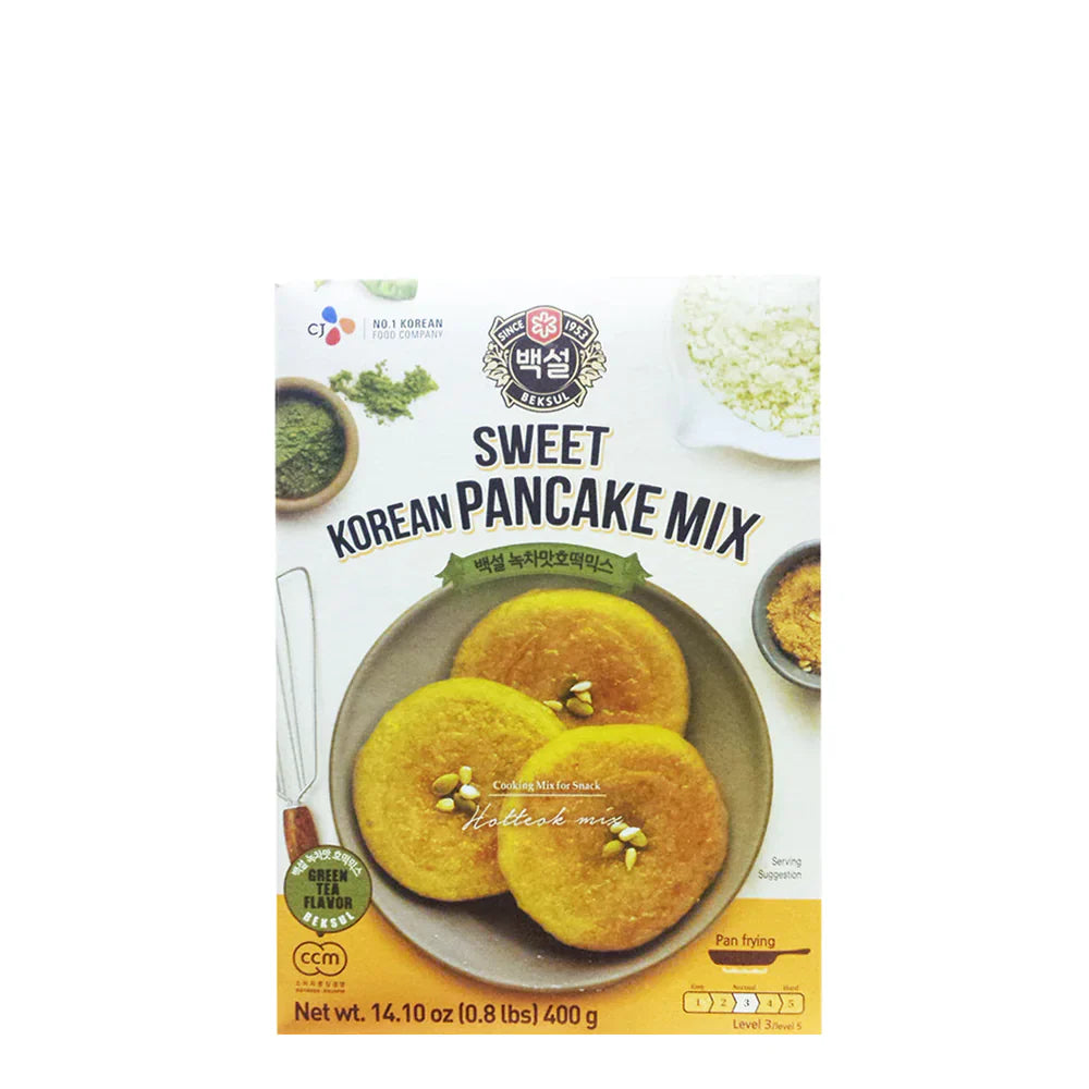 BS0352N 찹쌀녹차호떡믹스(백설) 10/400g B.S. PANCAKE MIX(NOKCHA HO-DDOK MIX)