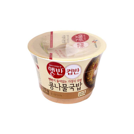 BS0936N : 햇반컵반(콩나물국밥) : 18/270g : CUPBAHN RICE W/BEAN SPROUT SOUP