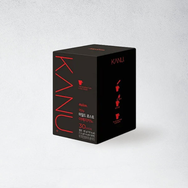 DS1116  : 맥심 카누(아메리카노 마일드)  : 6/30/1.6g  : MAXIM KANU(AMERICANO MILD)