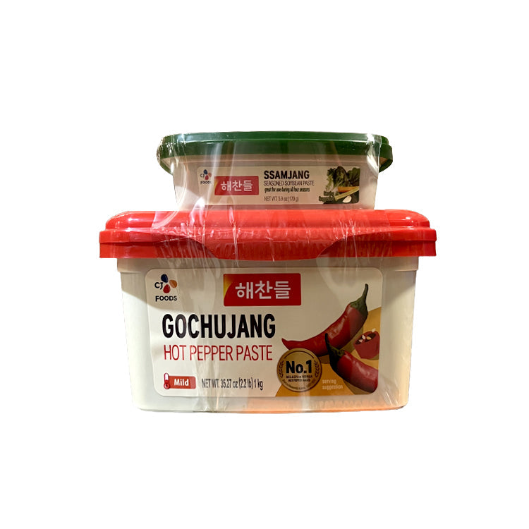 HCD13S 순한맛 고추장1KG+사계절쌈장170G(기획상품) 6/1kg + 170g TAEYANGCHO-GOLD RED PEPPER PASTE-MILD PROMOTION