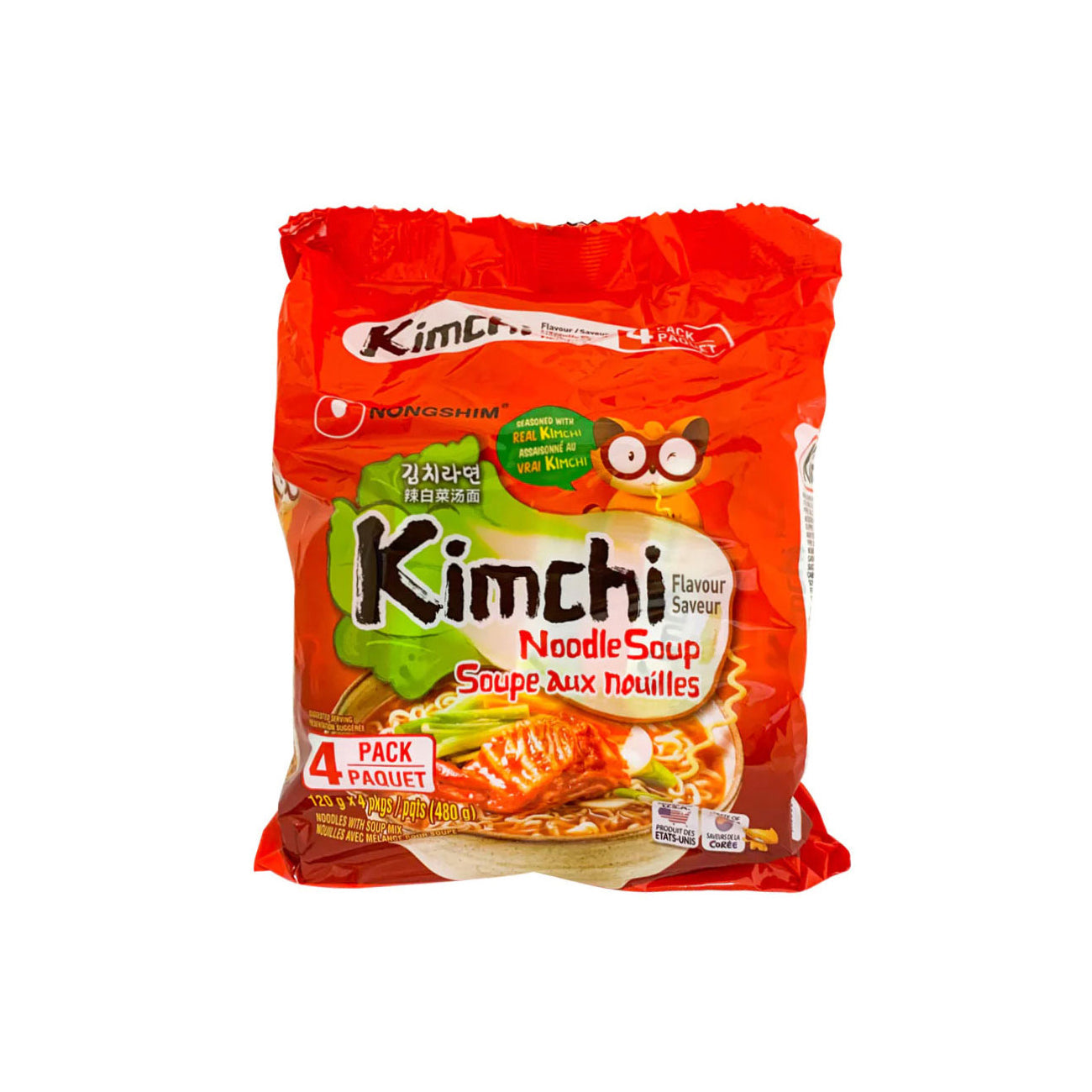 Kimchi Ramyun(M) 4/4/120g 김치라면 멀티 4/4Pk