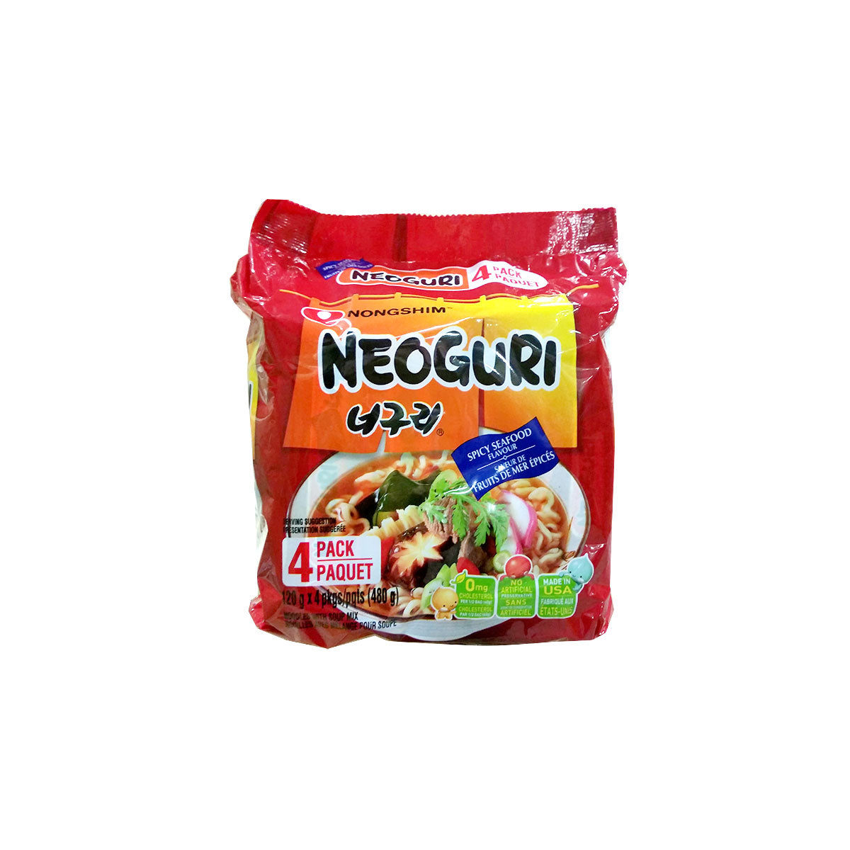 Neoguri Ramyun (Spicy)(M) 8/4/120g 너구리 매운맛 멀티