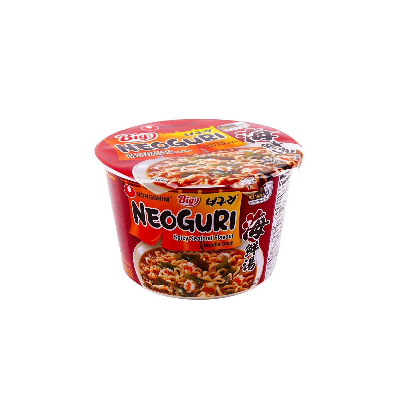 Neoguri Ramyun Big Bowl 12/114g 너구리 큰사발