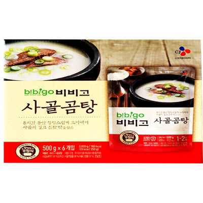 BBG Beef Bone Stock Soup 4/6/500g 비비고 사골곰탕