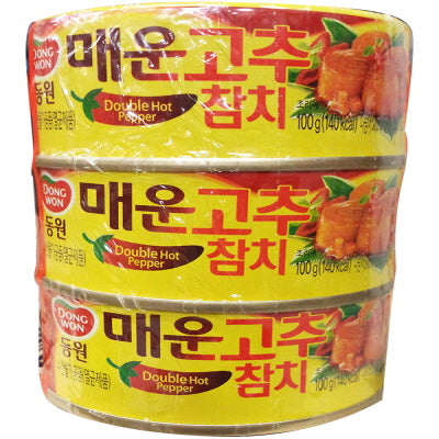 Canned Tuna In Extra Hot Sauce 20/3/100g 매운고추 참치 100g Bundle